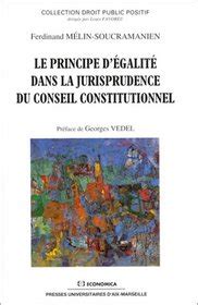 égalité réconciliation|Le principe dégalité dans la jurisprudence du Conseil。